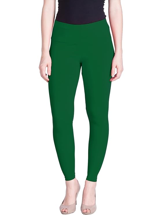 Lyra Women's  Ankle  Length Leggings 156 (CROCODILE GREEN)