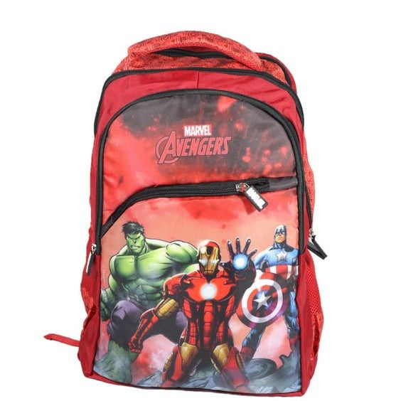 PRIORITY ULTIMATE Cartoon Avengers Backpack, 3rd to 5th class red and black ,  comfortable and easy lifting 