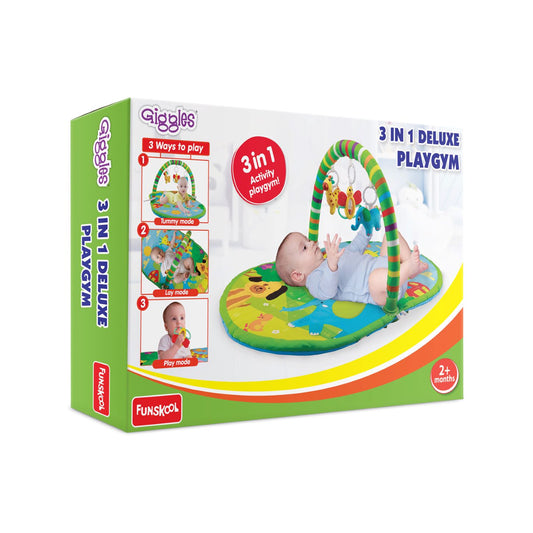 GIGGLE FUNSKOOL 3 IN 1 DELUXE PLAYGYM