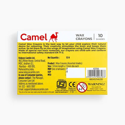 (ITN) Camel Wax Crayons - 10 Shades