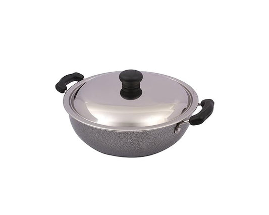  Omega Select Plus Non Stick Round Base Kadhai with Lid is an essential addition to your kitchen 