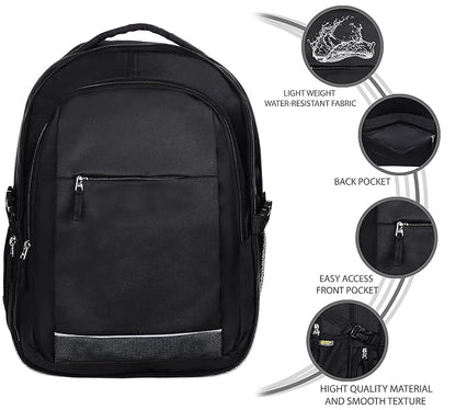 RADG BAG Everest (Black) Unisex Backpack | Spacious Multi-Compartment Bag | Lightweight | Ideal for professionals | Durable  Backpack