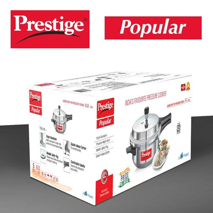  the Prestige Popular Virgin Aluminium Senior Deep Pan Outer Lid Pressure Cooker This 6L capacity 