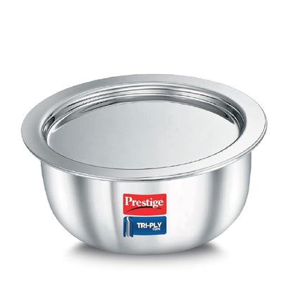  Prestige Aluminium TriPly tope Cookware Made with durable materials and a silver finish