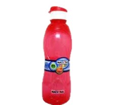 red colour plastic bottle