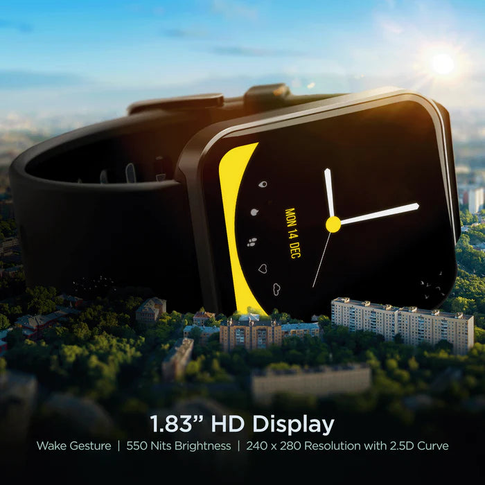 your fitness and stay connected on the go with the Wave Stride Voice Premium Bluetooth Calling Smartwatch
