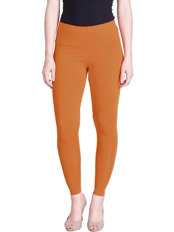 Lyra Women's Ankle Length Leggings 155 (FIRE ORANGE)