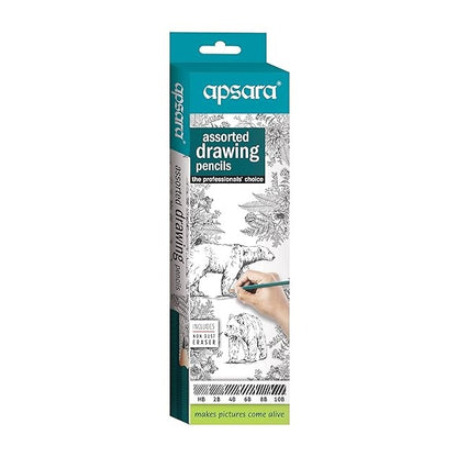 ITN Apsara Assorted Drawing Pencils Sku9009