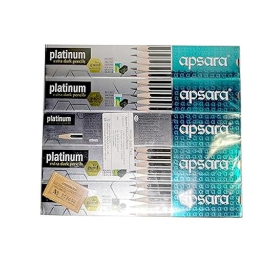 Apsara Platinum Extra Dark Pencils Pack of - 10 Sku1050 (ITN)