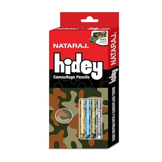 (ITN) Nataraj Hidey Camouflage Pencil Camouflage, Pack of 10 Pencils Sku1113