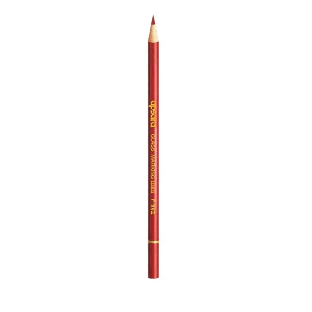 Apsara Glass Wooden Pencils, Red - Pack of 10 Sku1012 (ITN)