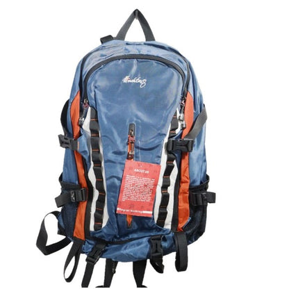 Hashtag Backpack Trekking Bag orange and blue whith shinning 