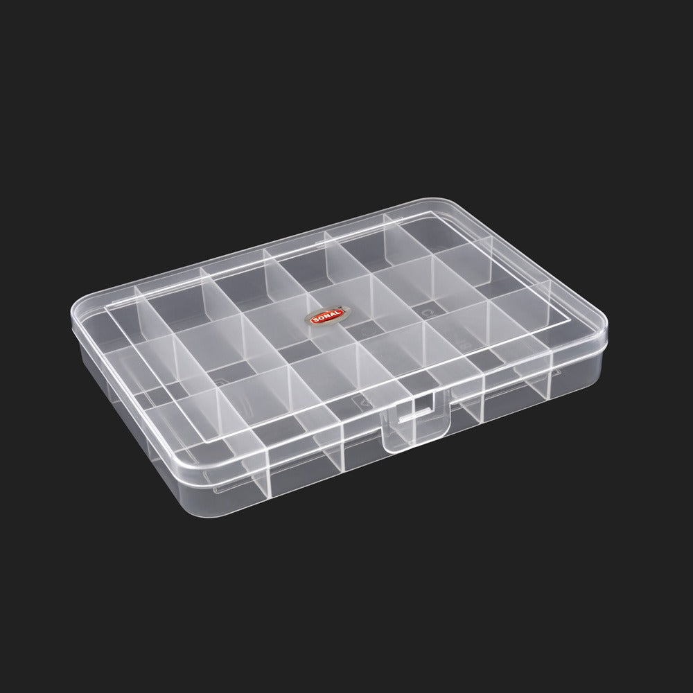 Sonal container with 18 partitions 