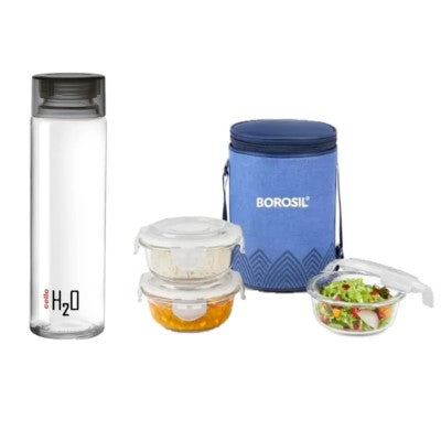 BorosilGlass Lunch Box Set of 3pcs