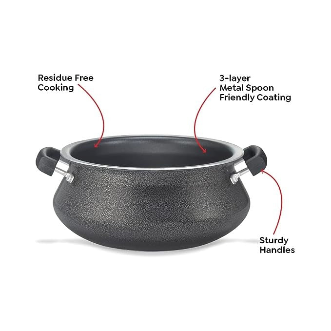 Prestige Omega Select Plus Mini Handi is a versatile and durable cooking vessel that comes with a stainless steel lid Made from high grade aluminium