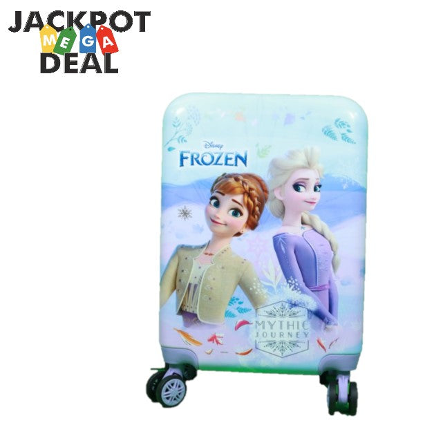 (ITN) Frozen Luggage Anna Elsa Multicolor Kids Suitcase - 20 Inch SKUSTDIS244