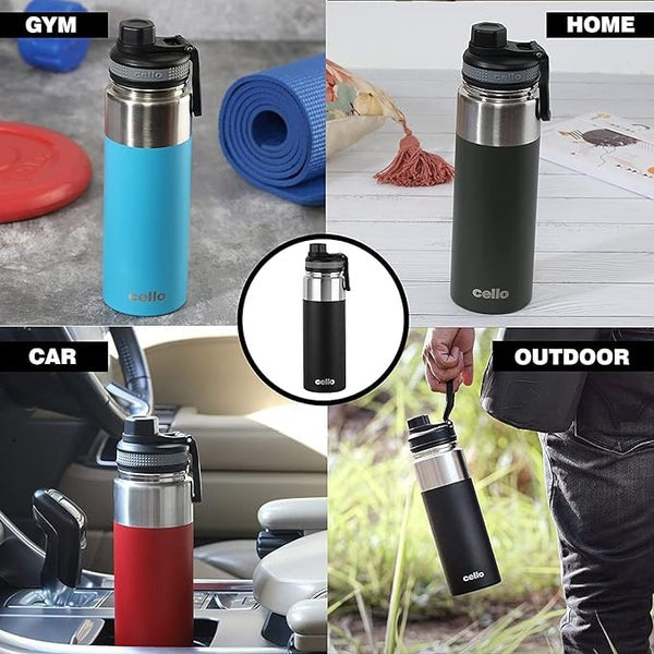 CELLO-106  Steel Flask | Hot and Cold Water Bottle SKU220309