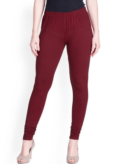 Lyra Women's   Churidar Leggings L-13(MAROON)