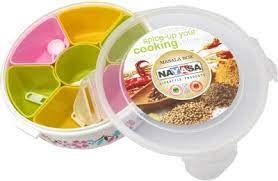 Nayasa Plastic Printed Masala Box.