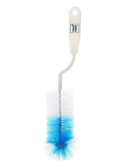 Mee Mee 250ml Feeding Bottle (Blue) And Nipple Cleaning Brush