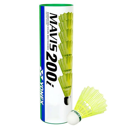(ITN) Yonex Mavis 200i Original(Pack of 6, Yellow, Slow 75) SKU220158