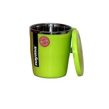 (ITN) NAYASA Alloy Tea With LID Plastic, Carbon Steel Coffee Mug SKU454511