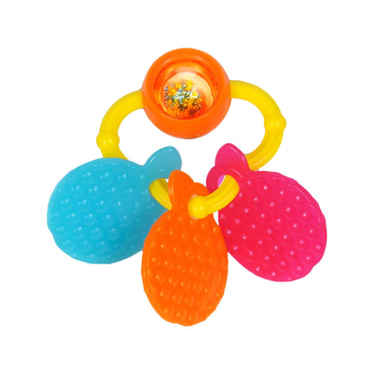 Orange Teether Rattle