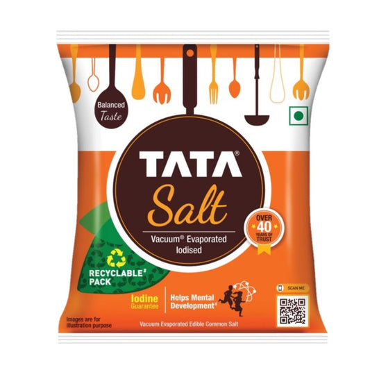 Tata Salt - Evaporated Iodised: 1 kg  SKU963