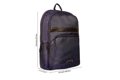 RADG BAG Rock Blue Unisex Nylon Polyester Backpack | Spacious Multi-Compartment Bag | Lightweight | Ideal for professional| Durable  Backpack (Navy Blue)