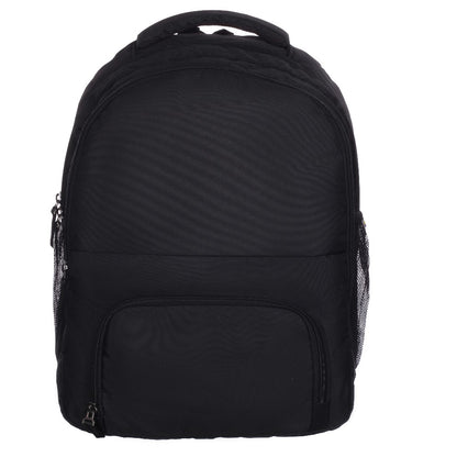 RADG BAG Stellar Unisex Nylon Polyester Backpack | Spacious Multi-Compartment Bag with Rain cover | Lightweight | Ideal for professional| Durable Backpack (Black)