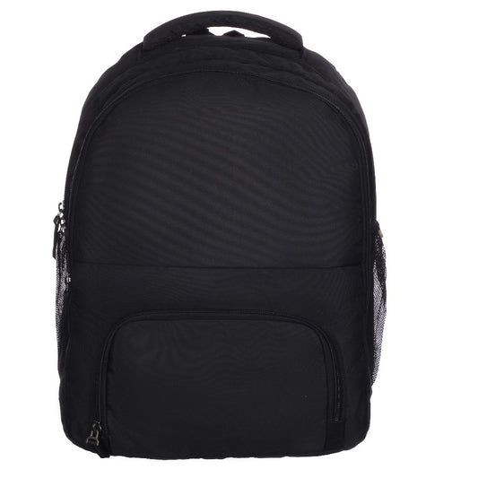 RADG BAG Stellar Unisex Nylon Polyester Backpack | Spacious Multi-Compartment Bag with Rain cover | Lightweight | Ideal for professional| Durable Backpack (Black)