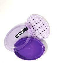 soap clean and secure on your travels with the Nayasa Bubble Ovel Soap Case.nayasa bubble Ovel soap case purple 